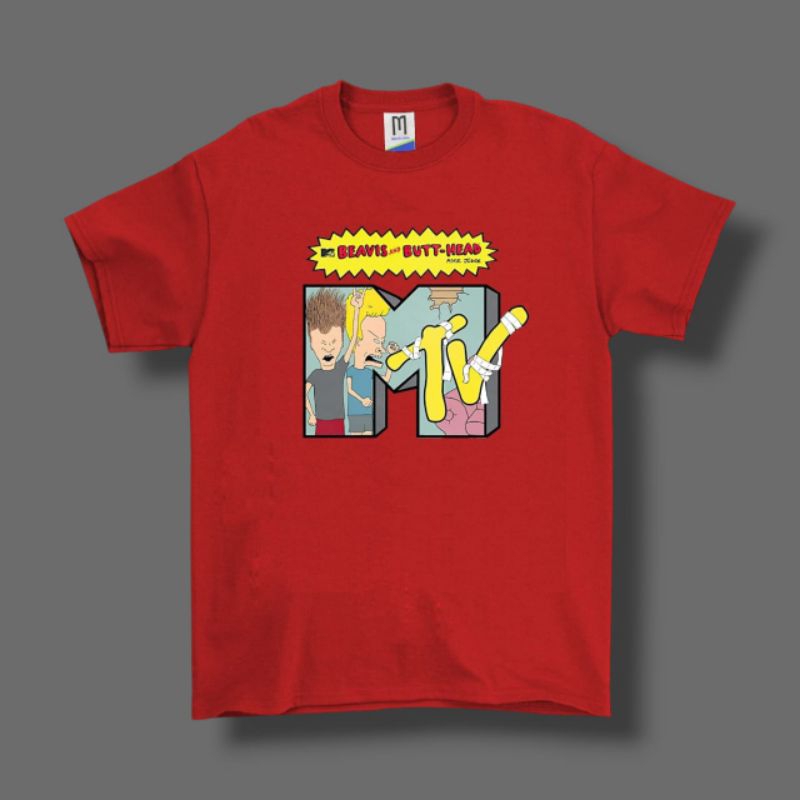 KAOS TSHIRT MTV RED ORIGINAL