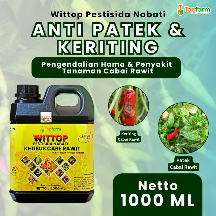 Pestisida Topfarm / Obat Patek Cabe Rawit / Obat Cabe Patek Batang / Obat Khusus Patek Cabe / Obat C