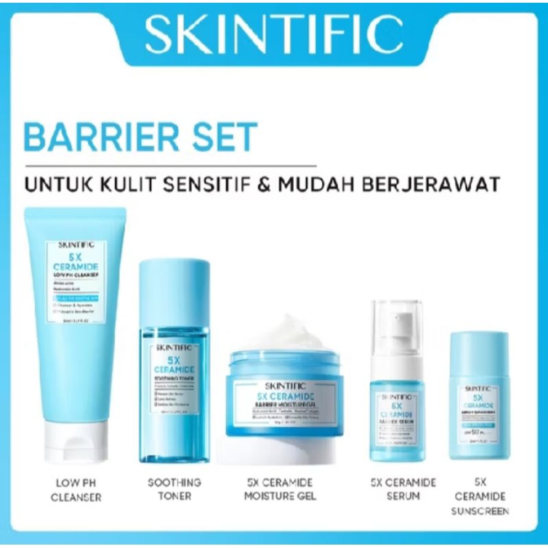 PAKET LENGKAP SKINTIFIC BARRIER SET ISI 5