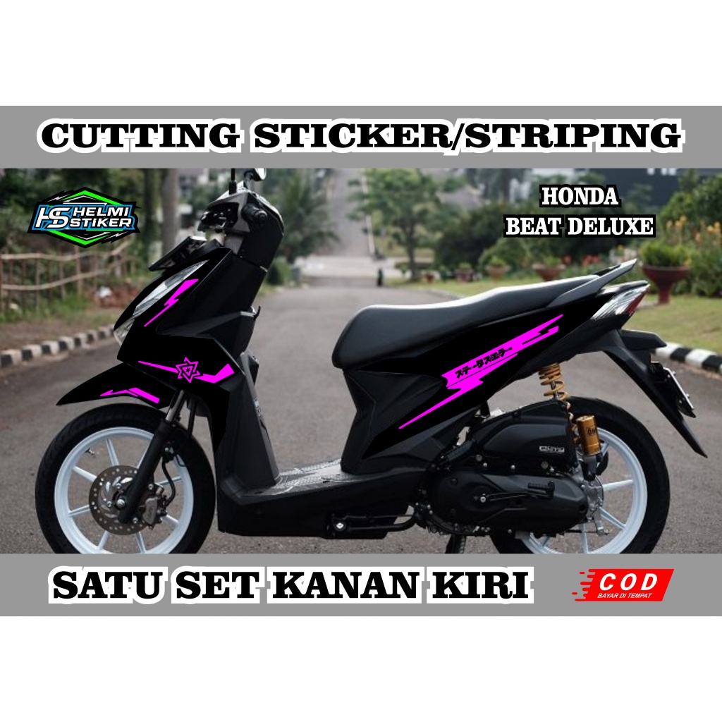 CUTTING STICKER/STRIPING HONDA BEAT DELUXE || BEAT DELUXE STRIPING VARIASI