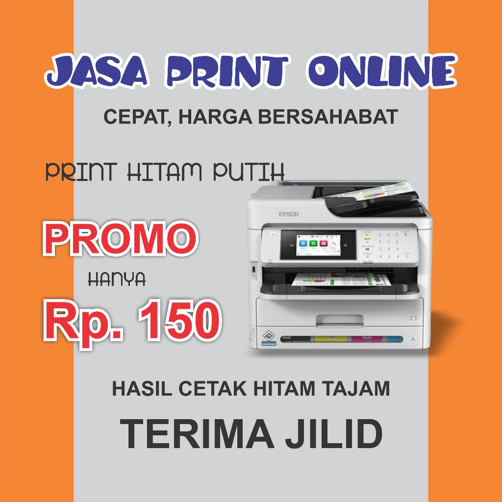 

PRINT A4 F4 / CETAK KERTAS , SKRIPSI MAKALAH TUGAS KULIAH SEKOLAH CETAK SOAL WARNA HITAM PUTIH BW BROSUR SELEBARAN