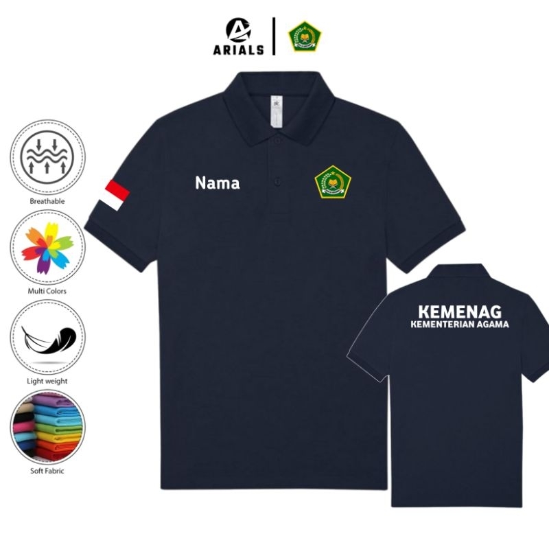 Arials Polo shirt Baju Kaos Kerah KEMENAG Kementerian Agama