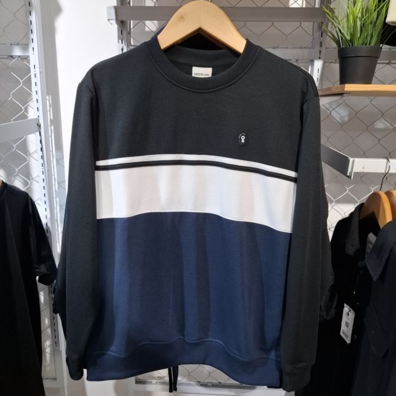 Sweater Crewneck Pria GREENLIGHT Essential Original