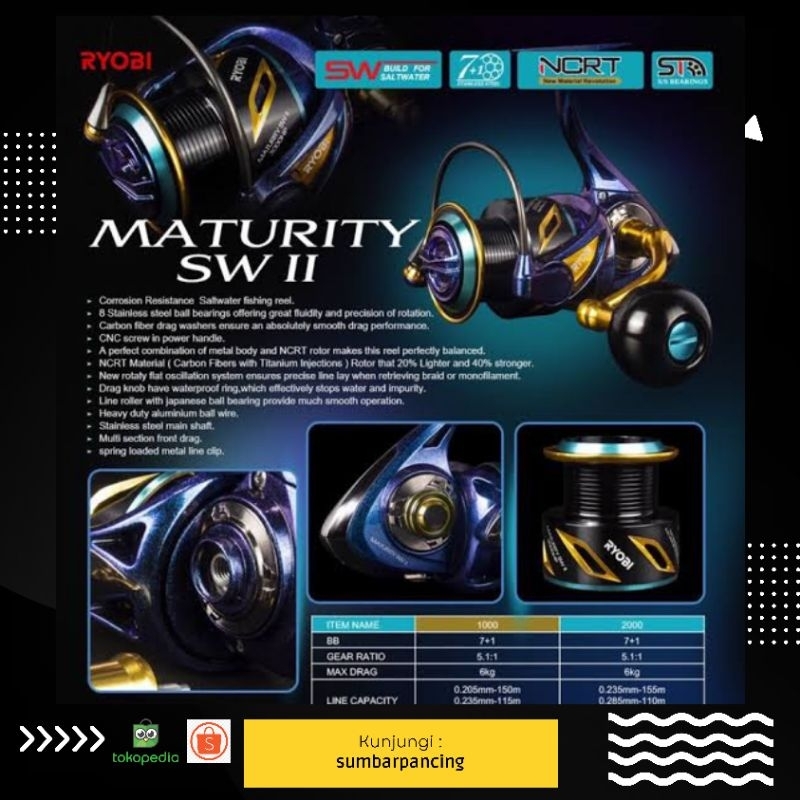 REEL KATROL PANCING RYOBI MATURITY 2000/3000