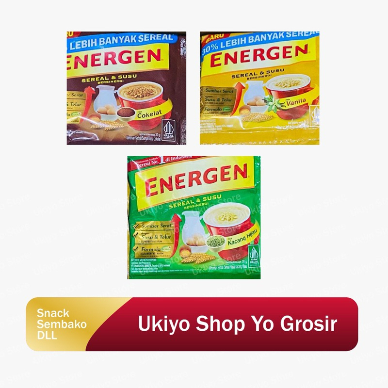 

❤️ UKIYO ❤️ ENERGEN RENCENG ISI 10 SEREAL SUSU ANEKA RASA