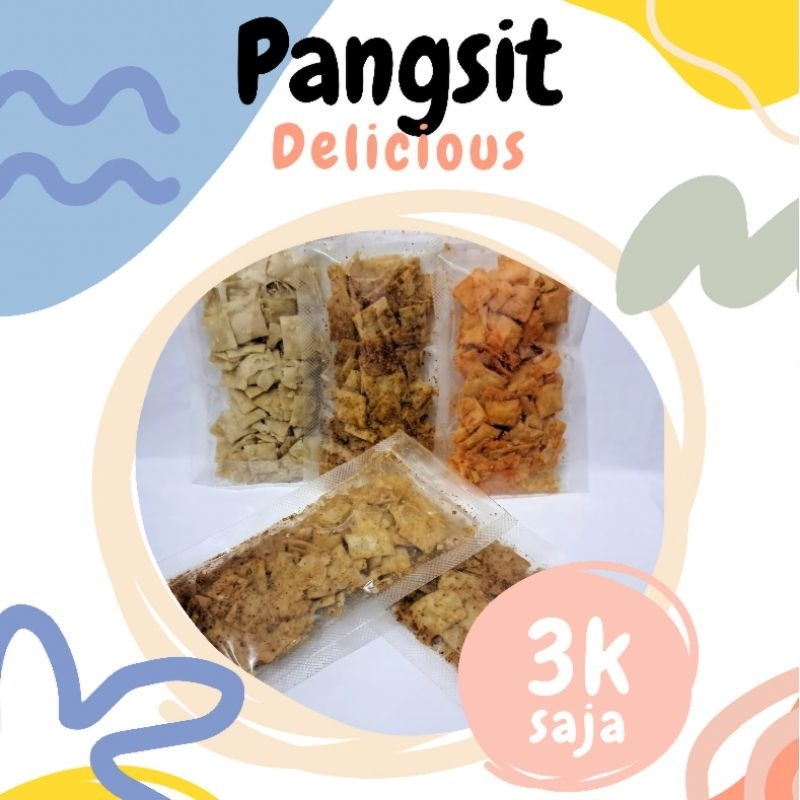 

Keripik Pangsit Renyah Gurih Ukuran 50 Gram Ukuran 9x15 Cemilan Keluarga dengan Rasa Asin, Pedas Asin, dan Balado