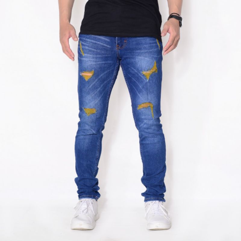 kunaker jeans ripped celana jeans sobek celana jeans pria celana panjang denim celana denim sobek