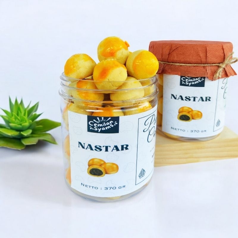 

Kue nastar lumer Premium-Nastar cookies-Toples tabung 600ml-Cemilan syams