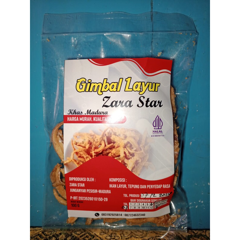 

Halal Gimbal Layur Zara Star Khas Madura Harga Murah Kualitas Mewah