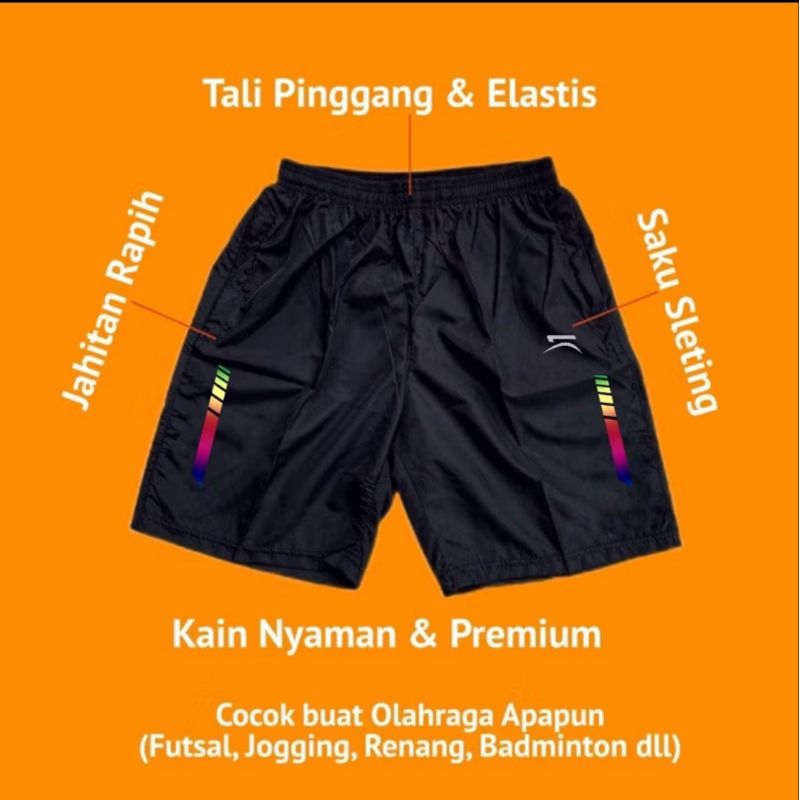 Celana Pendek Olahraga Kain Nyaman & Premium