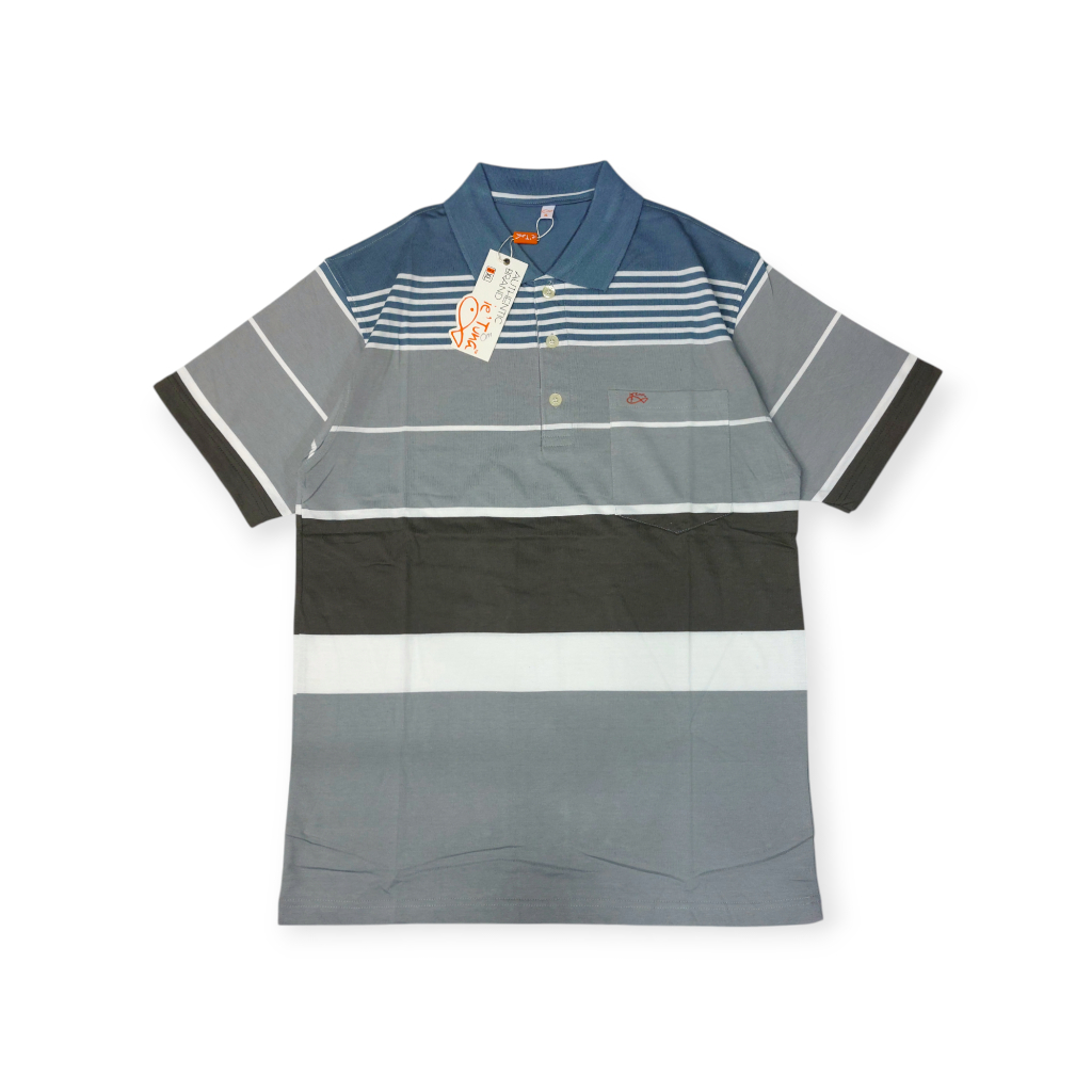 Kaos ie'tuna kerah salur uk L - XXL