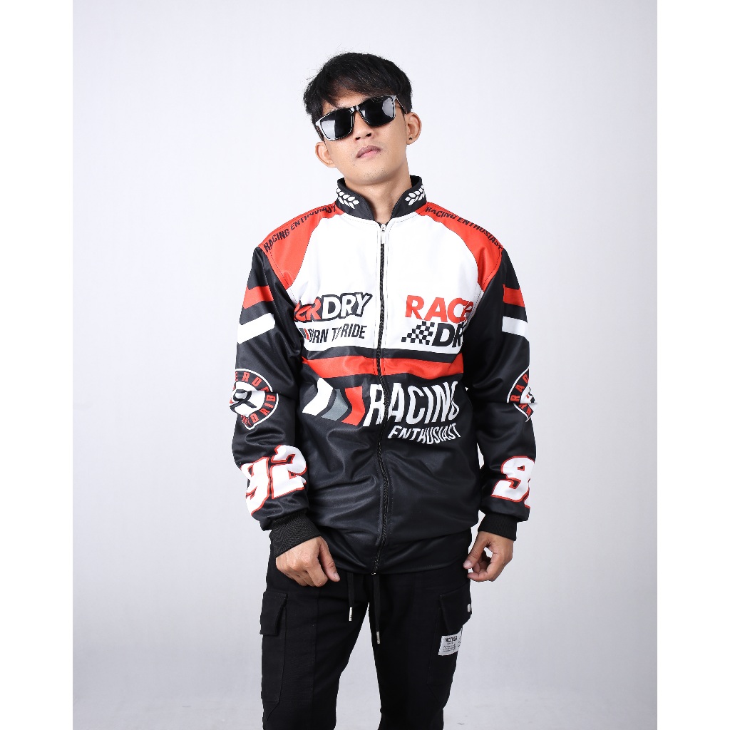 Jaket Sunmori Nascar Jacket Varsity  Jaket Racing Vintage Jaket Motor Jaket Pria