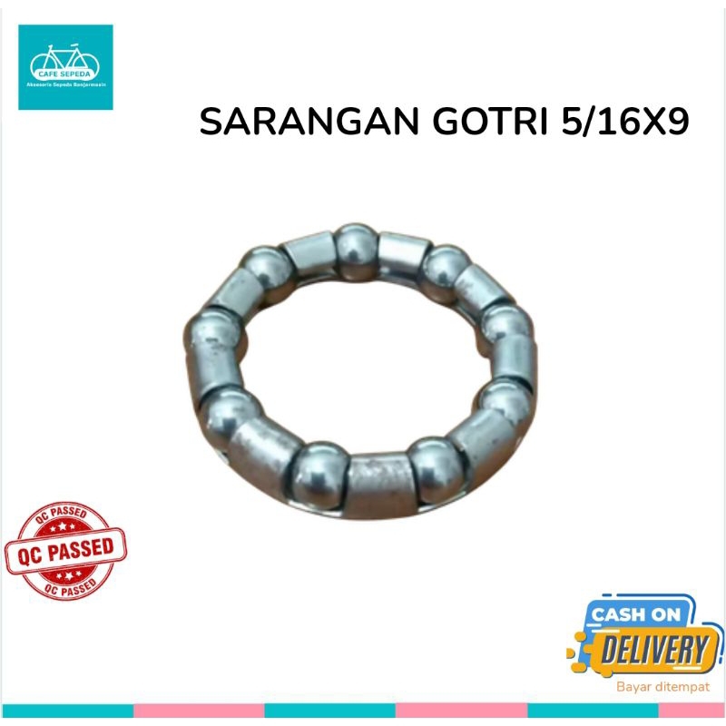 SARANGAN PELOR SARANG GOTRI 5/16X9 KOM GIR TENGAH BMX 20"