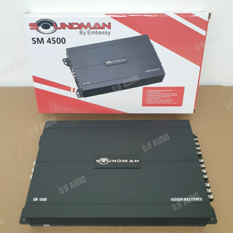 Power Soundman SM 4500 - 4 Channel - Power Amplifier Ampli Audio Mobil 4 Ch