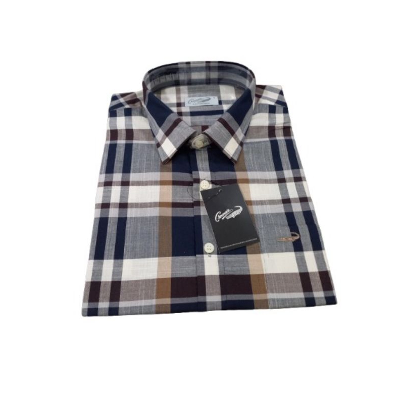 crocodile kemeja lengan pendek formal