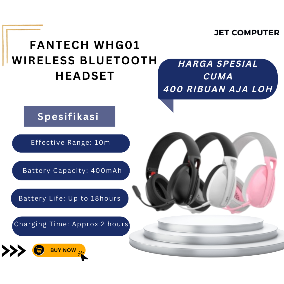 FANTECH TAMAGO WHG01 WIRELESS BLUETOOTH Gaming Headset