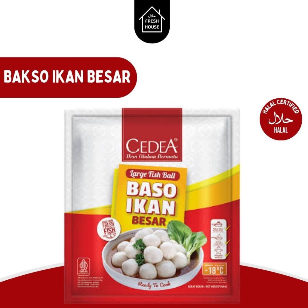 

CEDEA BAKSO IKAN BESAR/BAKSO IKAN & UDANG/ BAKSO IKAN&KEPITING/BAKSO IKAN&SAYURAN 500GR