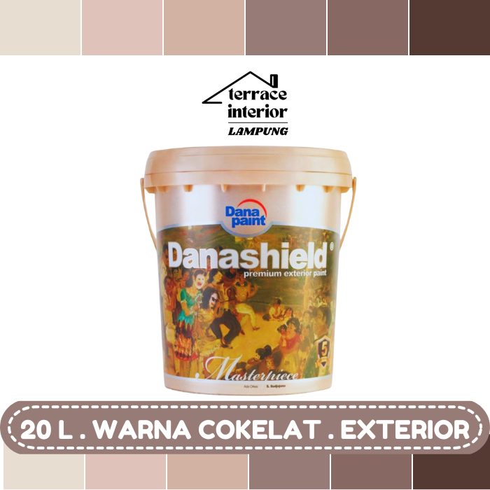 Cat Tembok Exterior Danapaint Danashield Warna Cokelat  20 L