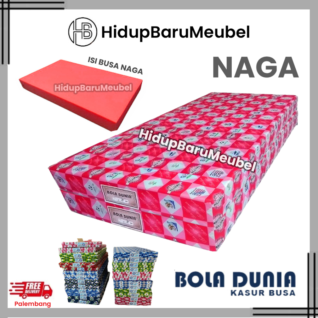 Kasur Busa Bola Dunia Naga / PO Foam BD Ng / kasur foaming Density tebal / kasur matras ortho orthop