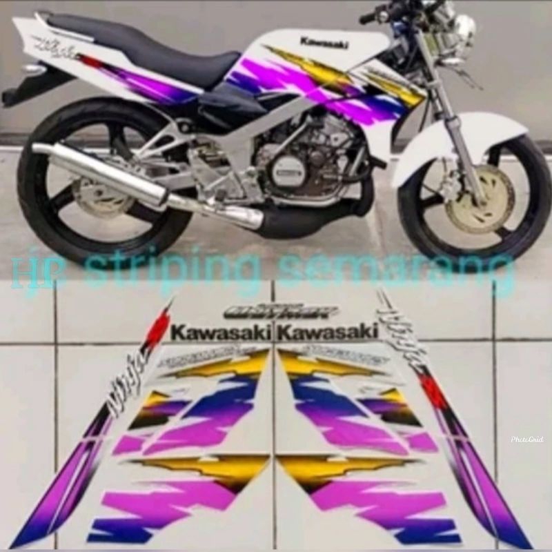 Striping Ninja SS Cstm Remix Kis Silver