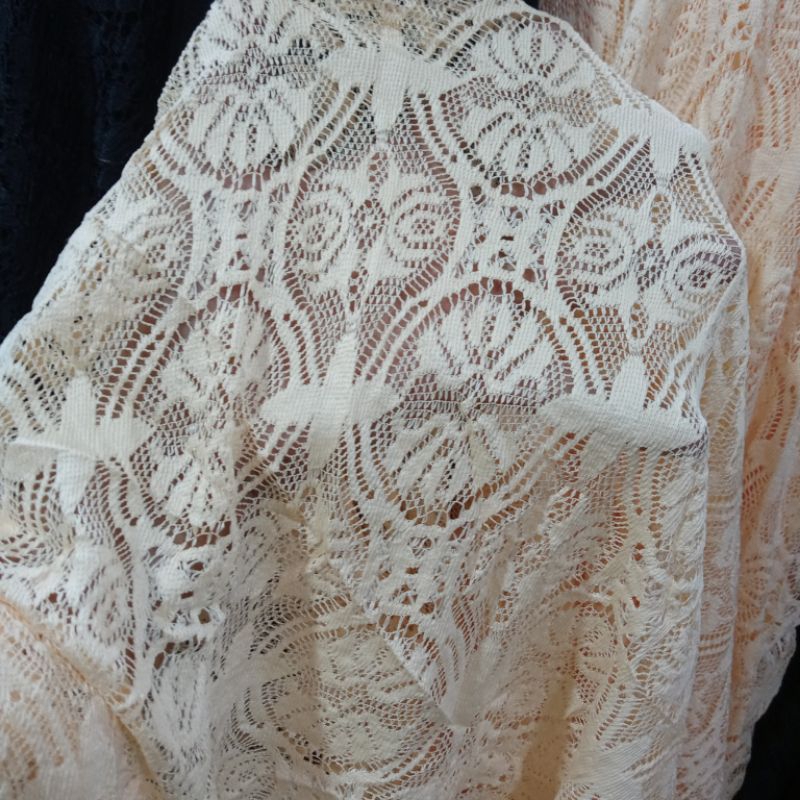 kain brokat rajut - kain brokat kaos - kain gamis - kain meteran