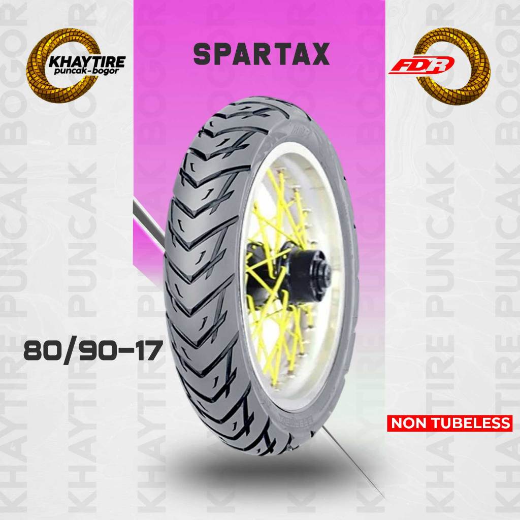 Ban Motor Bebek FDR SPARTAX 80/90 Ring 17 Non Tubeless