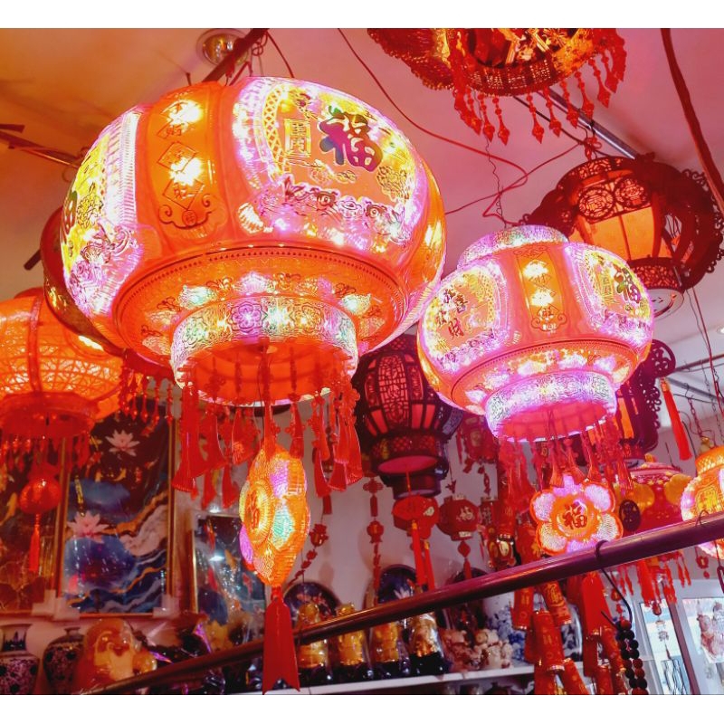 Lampion Putar LED Terbaru / Lampion Imlek LED Putar / Lampion Sincia Terbaru / Lampu Lampion