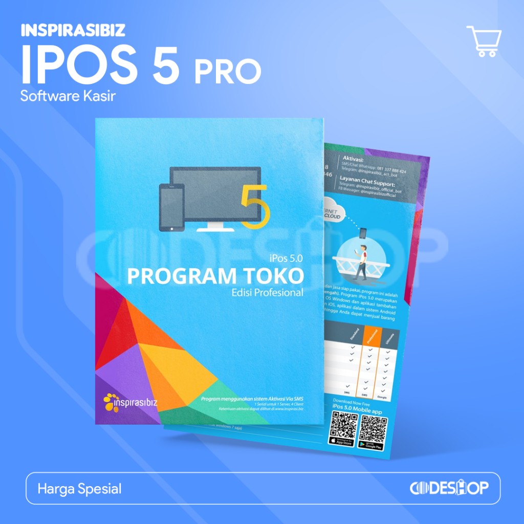 SOFTWARE PROGRAM KASIR TOKO MINIMARKET iPos 5 | iPos 5.0 Profesional