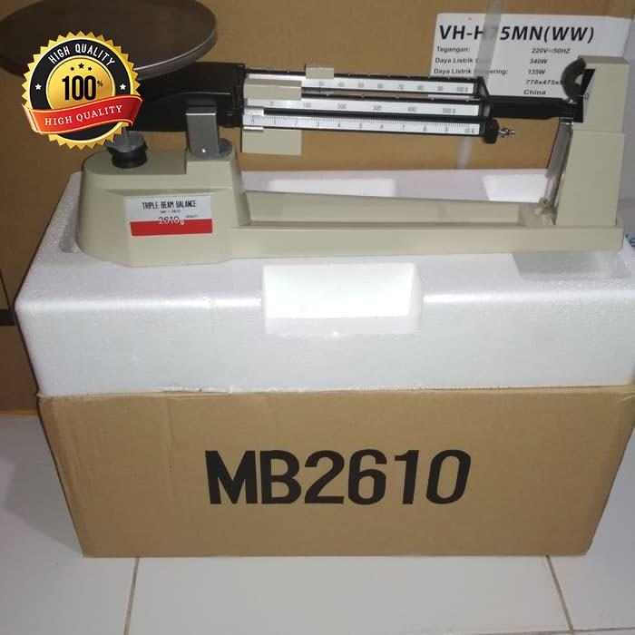 Neraca / Timbangan MB2610 3 Tiga Lengan MB 2610 Triple Beam Balance blv