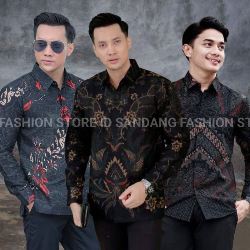PROMO KEMEJA BATIK PRIA DEWASA LENGAN PANJANG TERBARU 2025  BAJU BATIK KEMEJA PREMIUM PRIA KEKINIAN