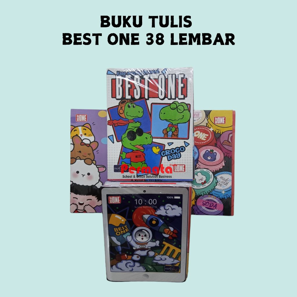 

Buku Tulis Kwarto BEST ONE 38 Lembar 1 Pack Isi 10 Buku