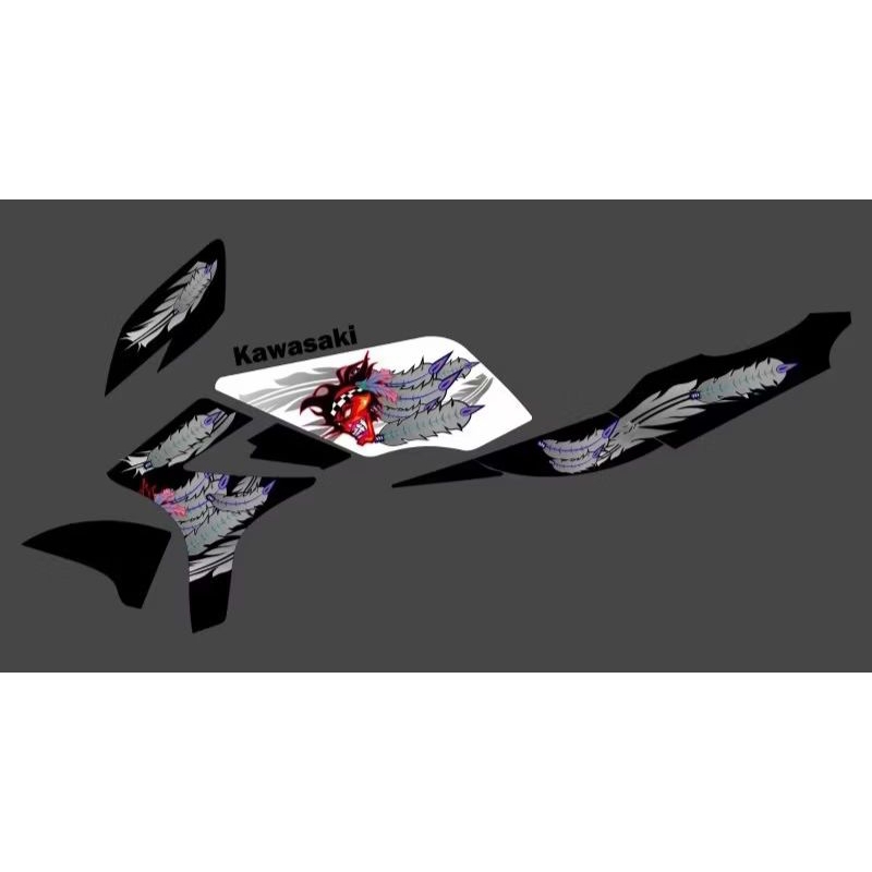 STRIPING TRANSPARAN NINJA SS MOTIF ARAI