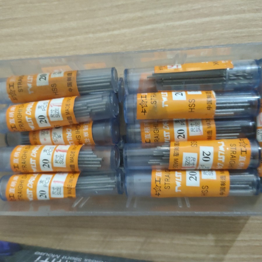 Harga per 20 pcs MATA BOR 1.8mm , mata bor pcb 1.8mm