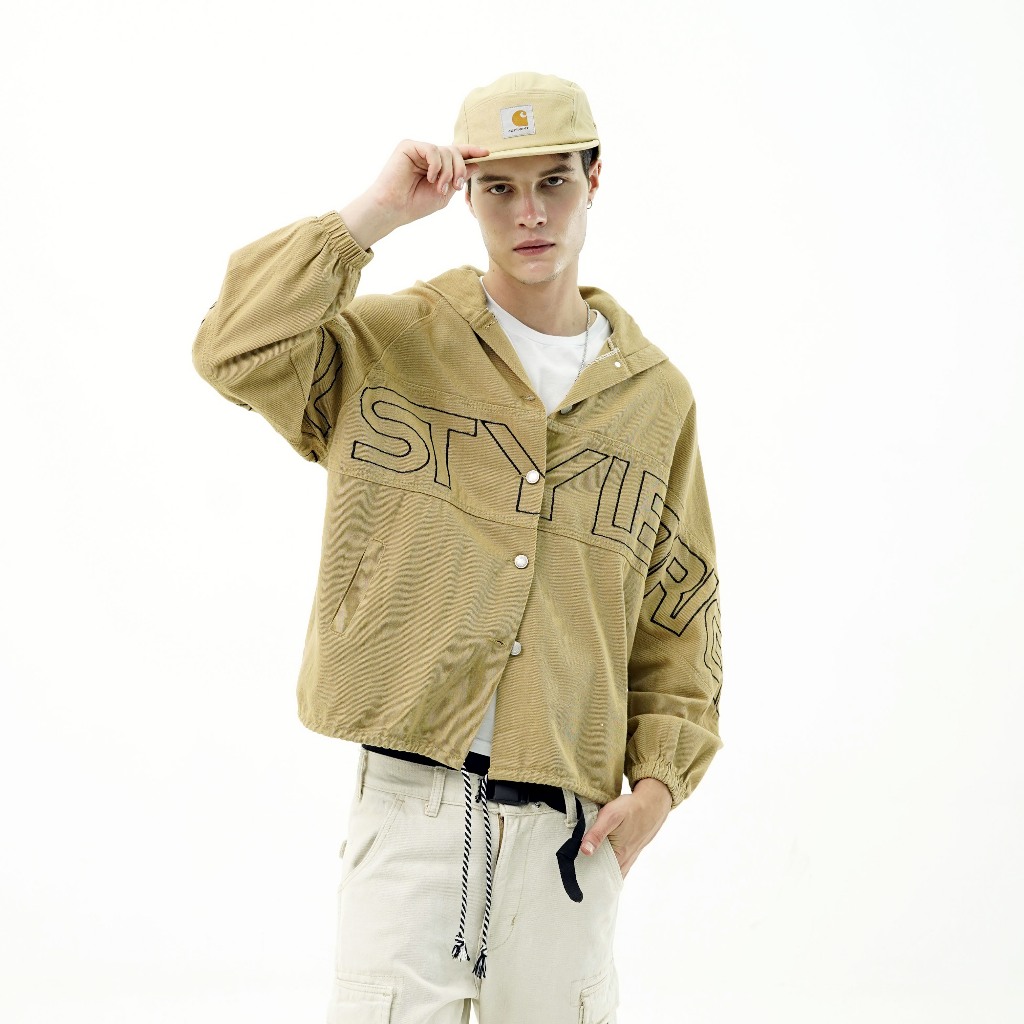 AMR Studios - Jaket Jeans Original Style Coklat 2205 - Denim Jacket Boyfriend Hoodie