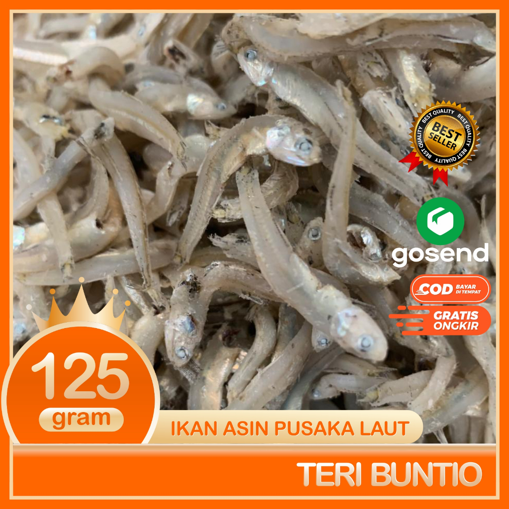 

Teri Buntio Ikan Asin Teri Buntio Super Bersih Segar Dan Fresh 125 Gram