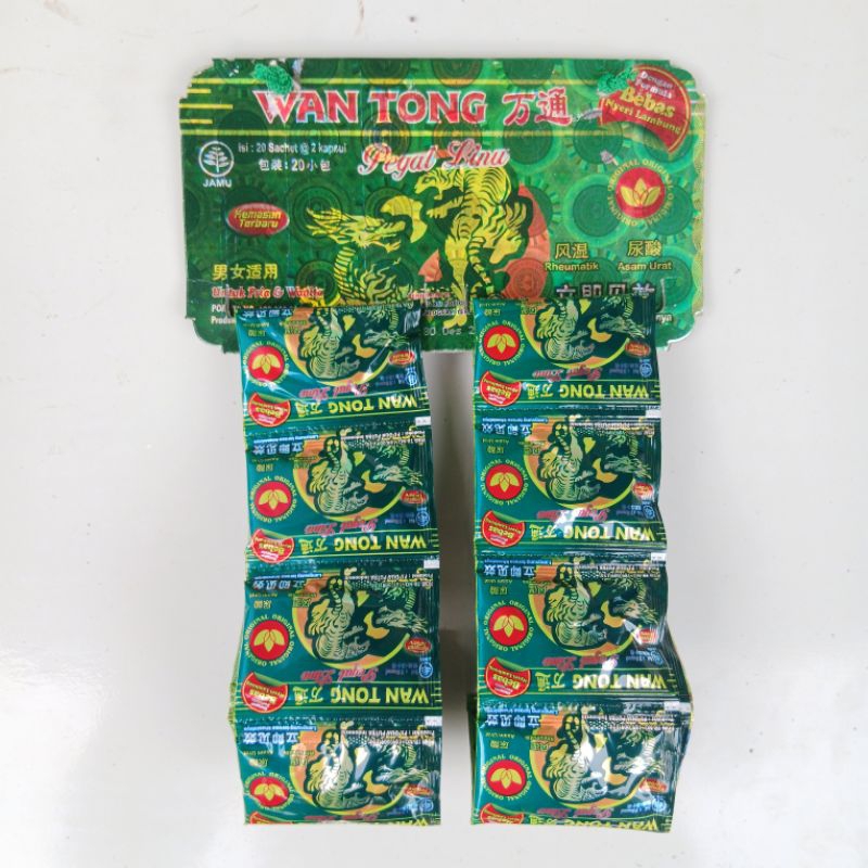 Kapsul Wang Tong Hijau Original Isi 20