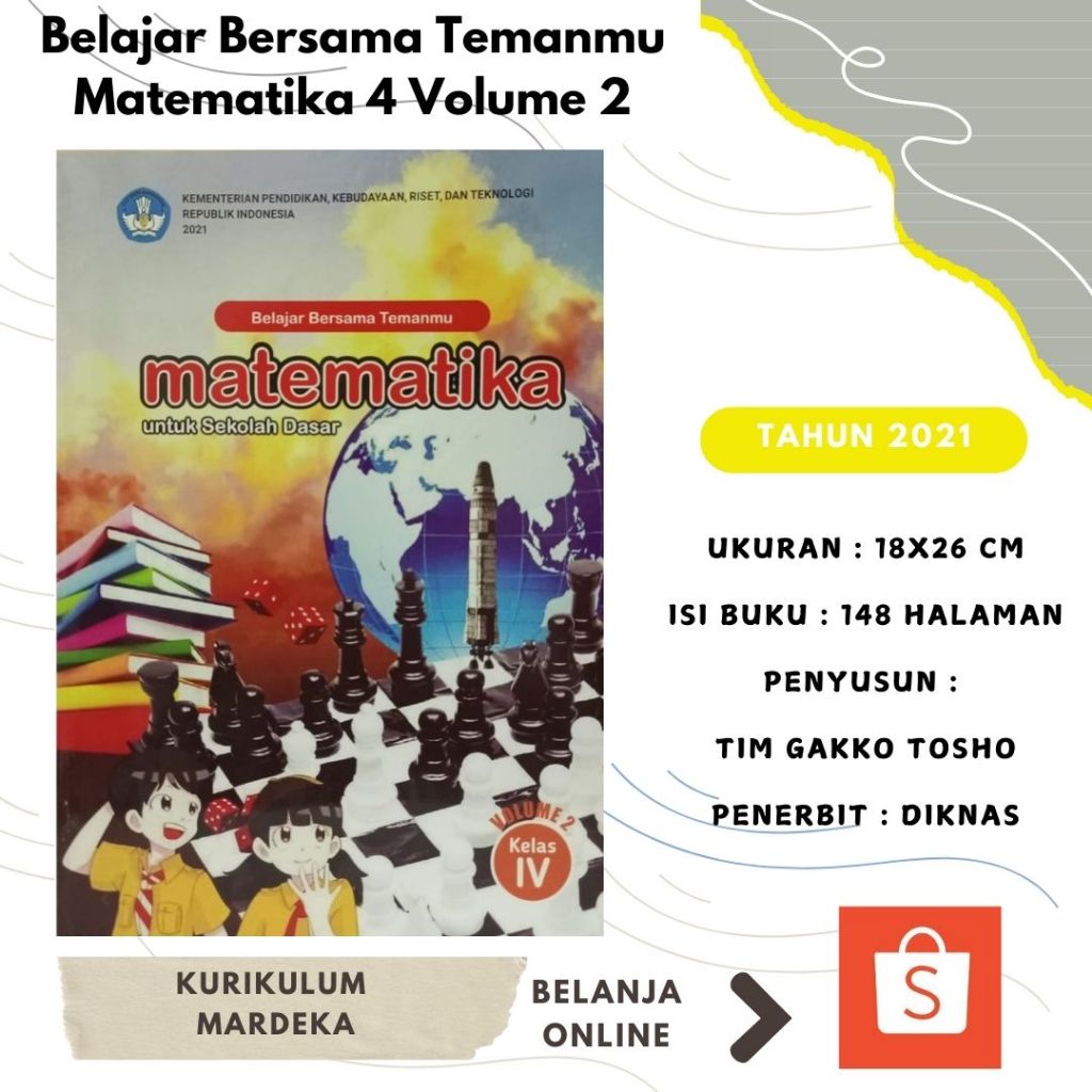 Belajar Bersama Temanmu Matematika Kelas 4 Volume 2 - Kurikulum Merdeka