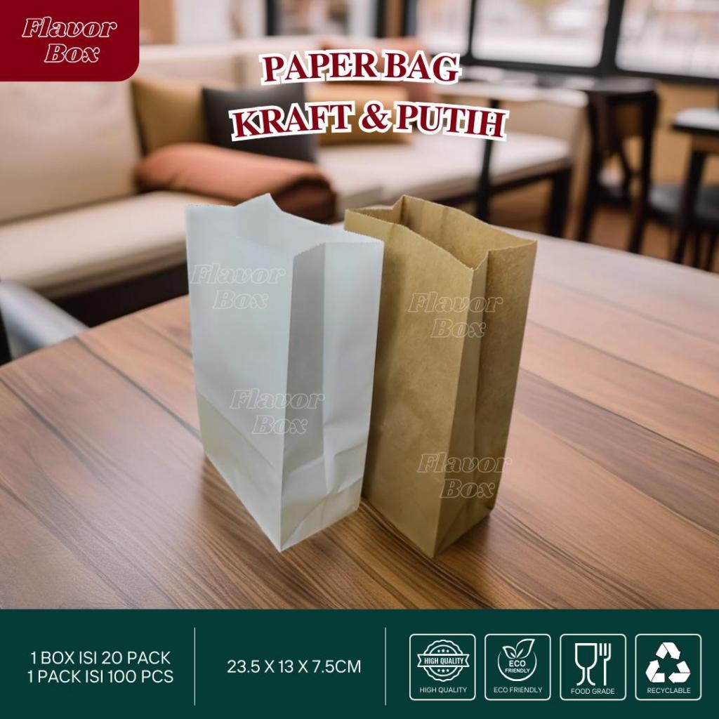 

Paper Bag SOS 40 Size M / Kantong Kertas Untuk Burger Ayam Krispy