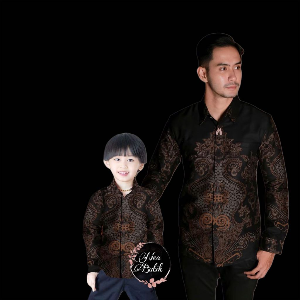Couple Sweet Batik motif GUCCI baju batik keluarga/Baju anak laki-laki/Atasan Batik Terbaru