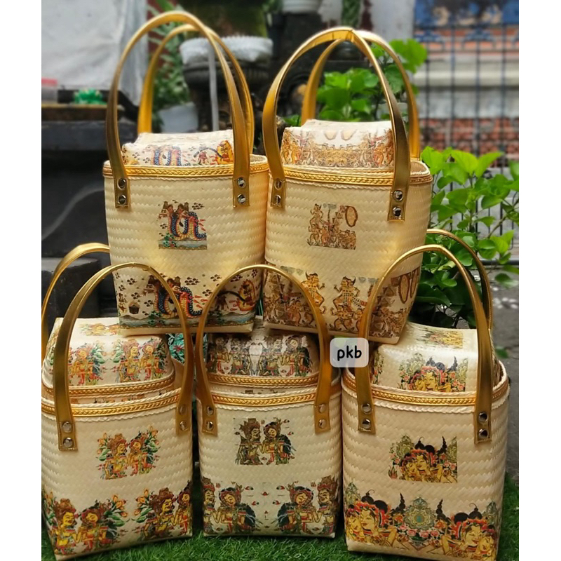 Tas Keben Wayang Bambu (isian 2 keben)