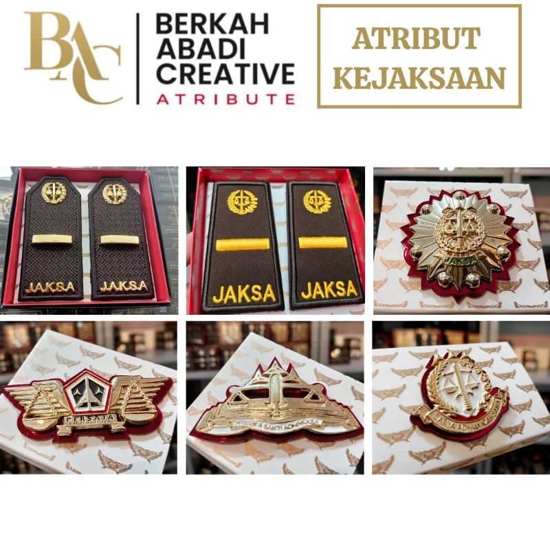 BAC ATRIBUT KEJAKSAAN - PAKET ATRIBUT PDH PDU PDUK PDUK 3A JAKSA KEWENANGAN PERSAJA PENYIDIK PIN SAF