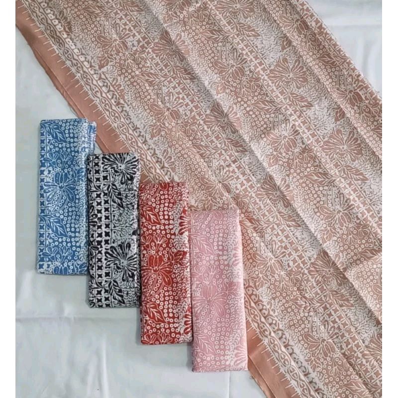 batik cap.bunga teratai