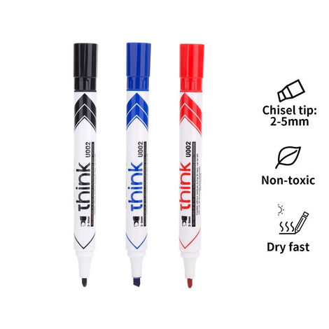 

Deli - Spidol Whiteboard Marker / Easy Dry 2.0mm U001