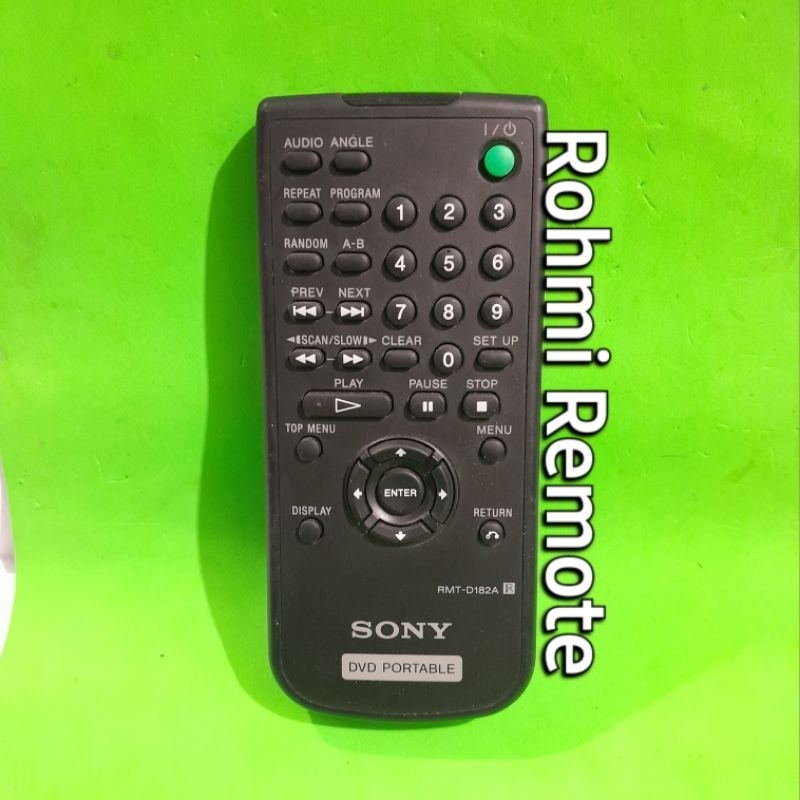 REMOTE REMOT DVD AUDIO SONY PORTABLE RMT-D182A ORIGINAL ASLI