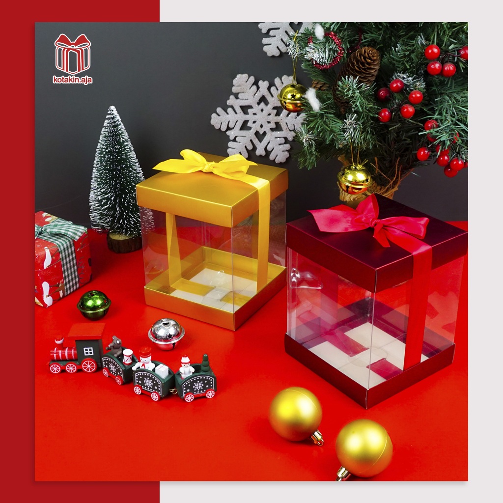 

Gift box / Box Mika / Kotak Hadiah / Box Transparan Mika Bening Elegan | BN09 - BN10