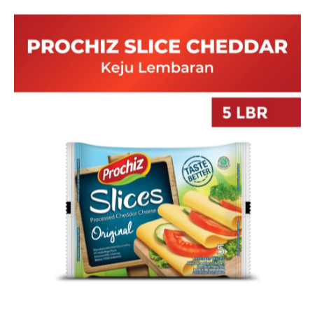 

PROCHIZ Keju Chedar Cheddar Slice Original Singles 5 Lembar / Slices