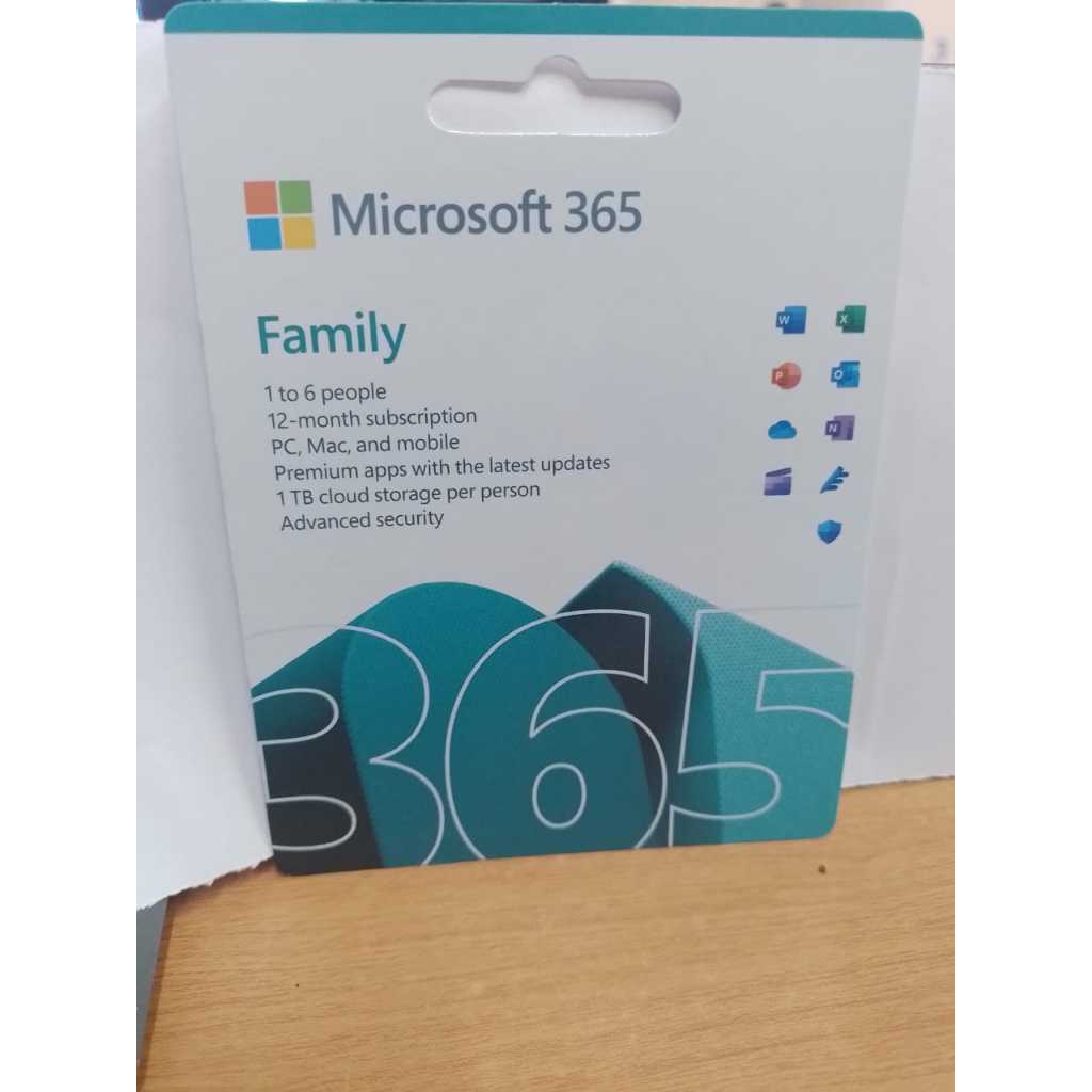 POSA CARD Microsoft Office 365 Family original