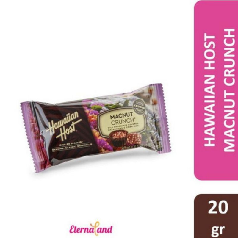 

Hawaiian Host Macnut Crunch 20gr - cokelat hawaiian host impor usa