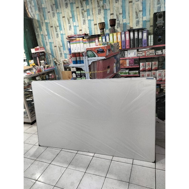 

Baru Cemerlang Papan Tulis White Board Single Face Non-Magnet 120 X 200 Cm.