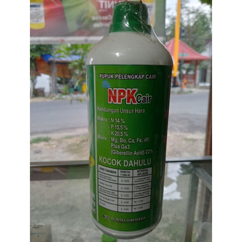 BIO NPK Cair pupuk Bio Npk plus Ga3 21% 1liter